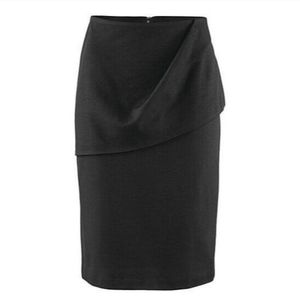 COPY - Cabi knee length black pencil skirt.
